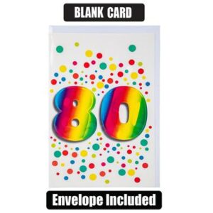 Greeting Card & Envelope Milestone (80)