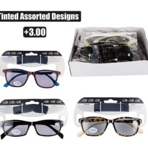 Reading Glass Tinted Strength: & 3 – Assorted