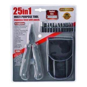 Zenith Knives P/tool 25-in-1 S/s-bits with Pouch