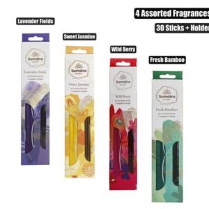 Incense Sticks 30-piece and with Holder Assort