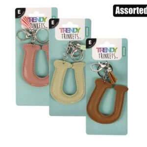 Trendy Trinkets Keychain Alpha Faux-leather U
