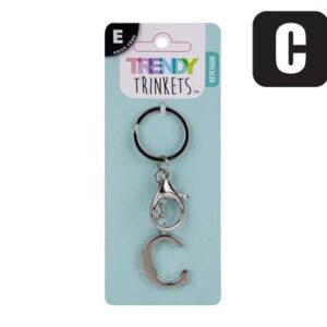 Trendy Trinkets Keychain Alpha Metal C