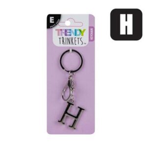 Trendy Trinkets Keychain Alpha Metal H