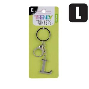 Trendy Trinkets Keychain Alpha Metal L