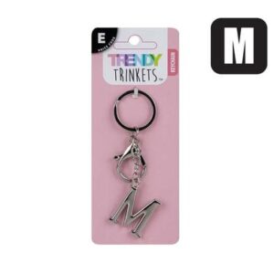 Trendy Trinkets Keychain Alpha Metal M