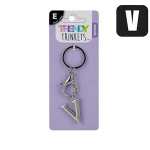Trendy Trinkets Keychain Alpha Metal V