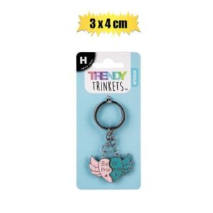 Trendy Trinkets Keychain Best Friends Heart 4 x 3cm