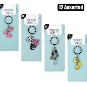Trendy Trinkets Keychain Metal Charms