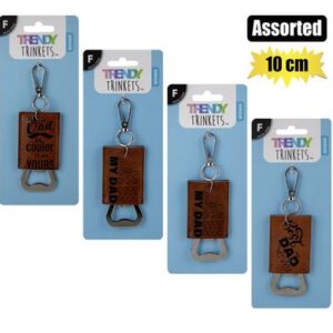 Trendy Trinkets Keychain Dad Bottle Opener with Words 10cm