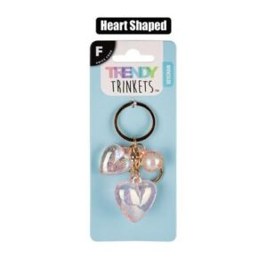 Trendy Trinkets Keychain Heart Shaped