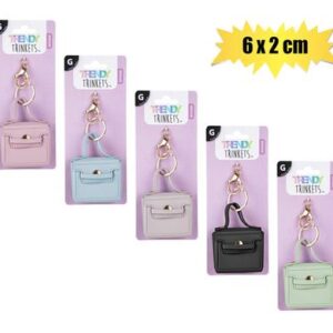 Trendy Trinkets Keychain Mini Bag 6 x 2cm Assorted
