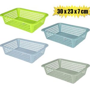 Basket Plastic Multi Purpose 30 x 23 x 7cm