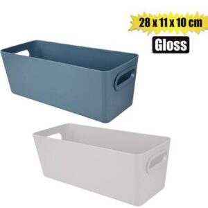 Basket Plastic Hi-gloss 28 x 11 x 10cm