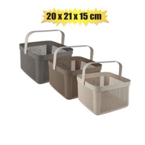 Basket Plastic Lisbon 20 x 21 x 15cm