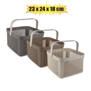 Basket Plastic Lisbon 23 x 24 x 18cm