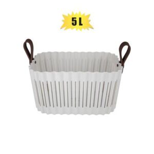 Basket Stripe 26 x 18 x 14cm with Handles 5l