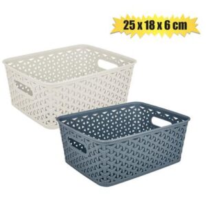 Bee Home Basket Plastic Jute 2,5l 25 x 18 x 6cm