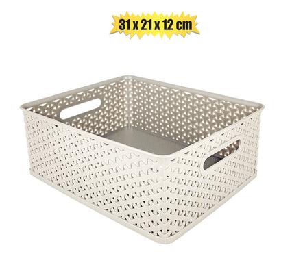 Bee Home Basket Plastic Jute 5l 31 x 25 x 12cm