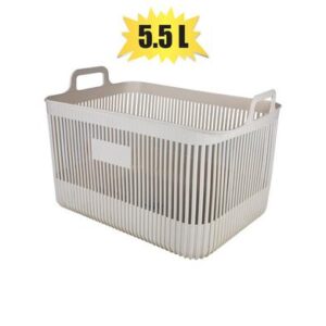 Basket Plastic Lines 25 x 18 x 19cm 5.5l Handles