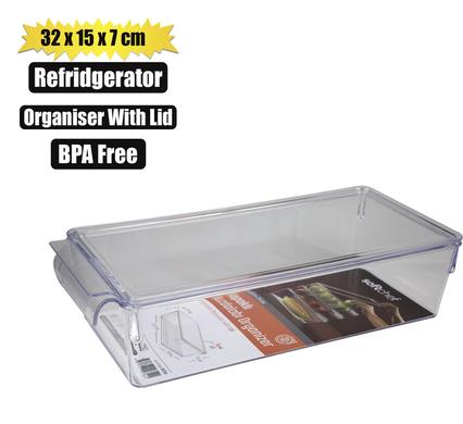 Organiser with Lid 32,5 x 15 x 7,5cm Clear