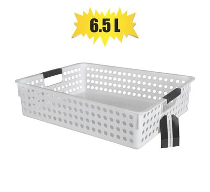 Basket Plastic Circles Pattern 34 x 25 x 8cm 6.5l