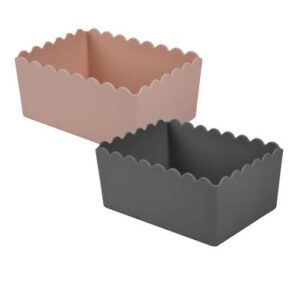 Basket Plastic Flower Design 25 x 10.5 x 6.5cm