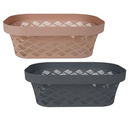 Basket Plastic Mesh Pattern 39 x 26 x 13cm