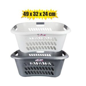 Laundry Basket Plastic 49 x 24 x 32cm