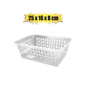 Basket Plastic Natural 25 x 16 x 8cm