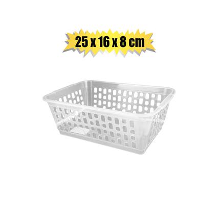 Basket Plastic Natural 25 x 16 x 8cm