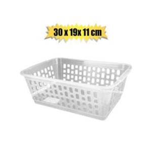 Basket Plastic Natural 30 x 19 x 11cm