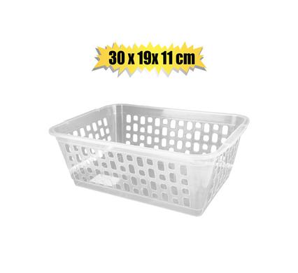 Basket Plastic Natural 30 x 19 x 11cm