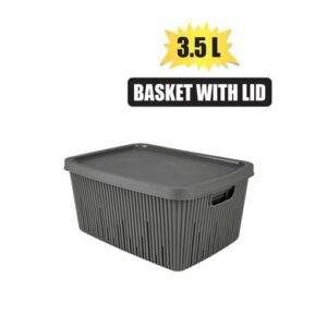 Basket Plastic Multi Use with Lid 3.5l
