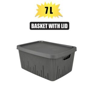 Basket Plastic Multi Use with Lid 7l