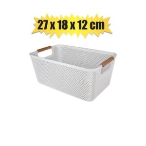 Basket Plastic Diamond 27 x 18 x 12cm