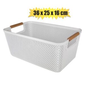Basket Plastic Diamond 36 x 25 x 16cm