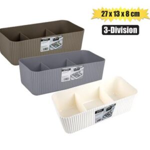 Gondol Organiser Shell Pattern 3-div 27 x 13 x 8cm