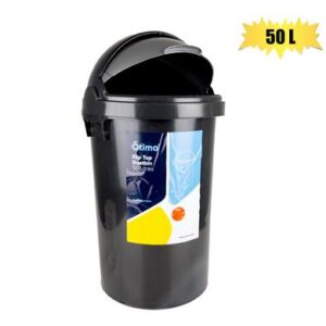 Otima Wastepaper Bin Lift Top 50l