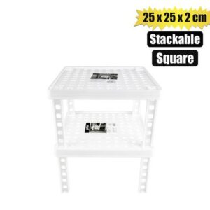 Gondol Shelf Riser 25 x 25 x 2cm Square with 4legs