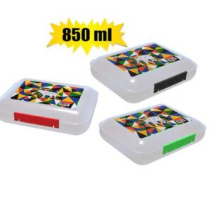 Otima Lunch Box Plastic 850ml Patriotic Colours