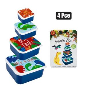 Lunch Box Plastic 4-piece