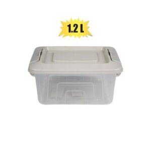 Container Clip Lock Clear Box 1.2l