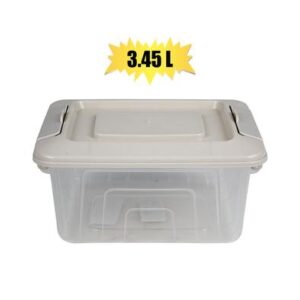 Container Clip Lock Clear Box 3.45l