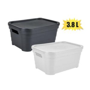 Storage Box Pyramid Design with Lid 3.8l