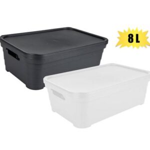 Storage Box Pyramid Design with Lid 8l