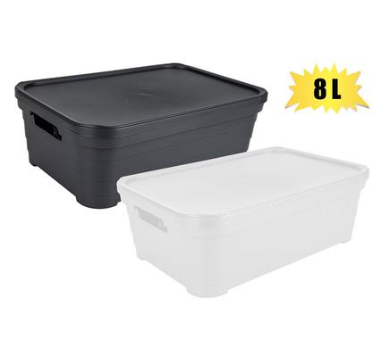 Storage Box Pyramid Design with Lid 8l