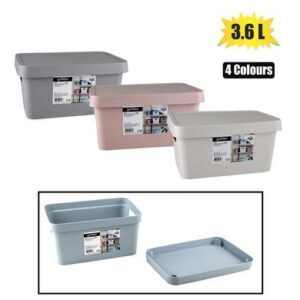 Gondol Storage Box Plastic Vinto Design with Lid 3,6l