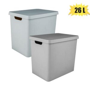 Gondol Storage Box Plastic Vinto Design with Lid 26l