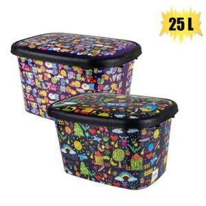 Storage Box Decorated Deep 25l