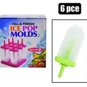 Ice Lolly Maker Plastic 6-piece Large